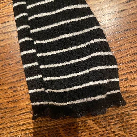 Black & White Striped Mock Neck - Picture 5 of 5